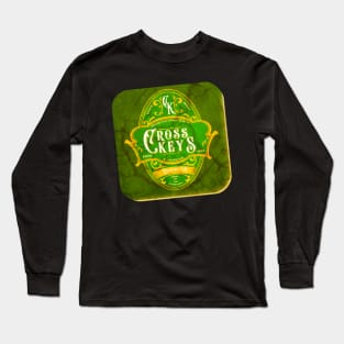 Vintage Pub Beer Mat Design Long Sleeve T-Shirt